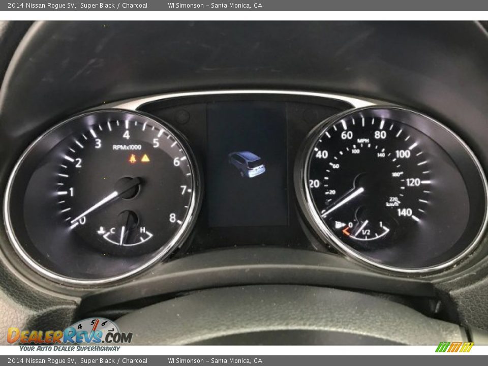 2014 Nissan Rogue SV Super Black / Charcoal Photo #20