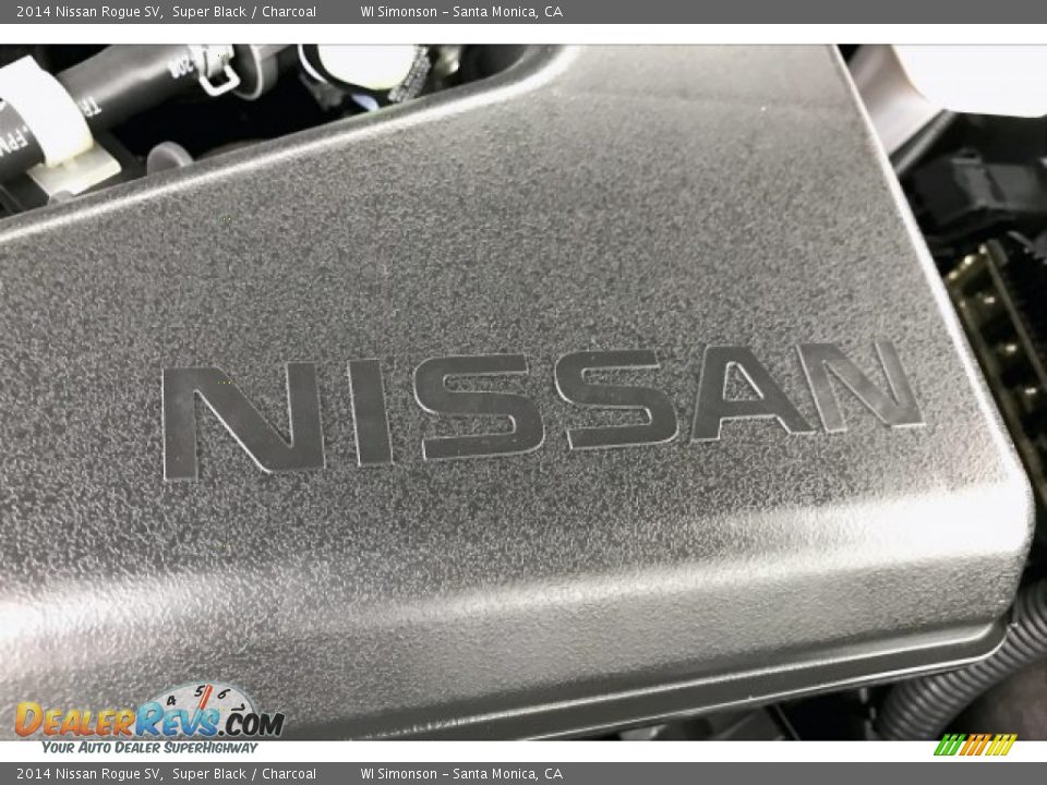 2014 Nissan Rogue SV Super Black / Charcoal Photo #29