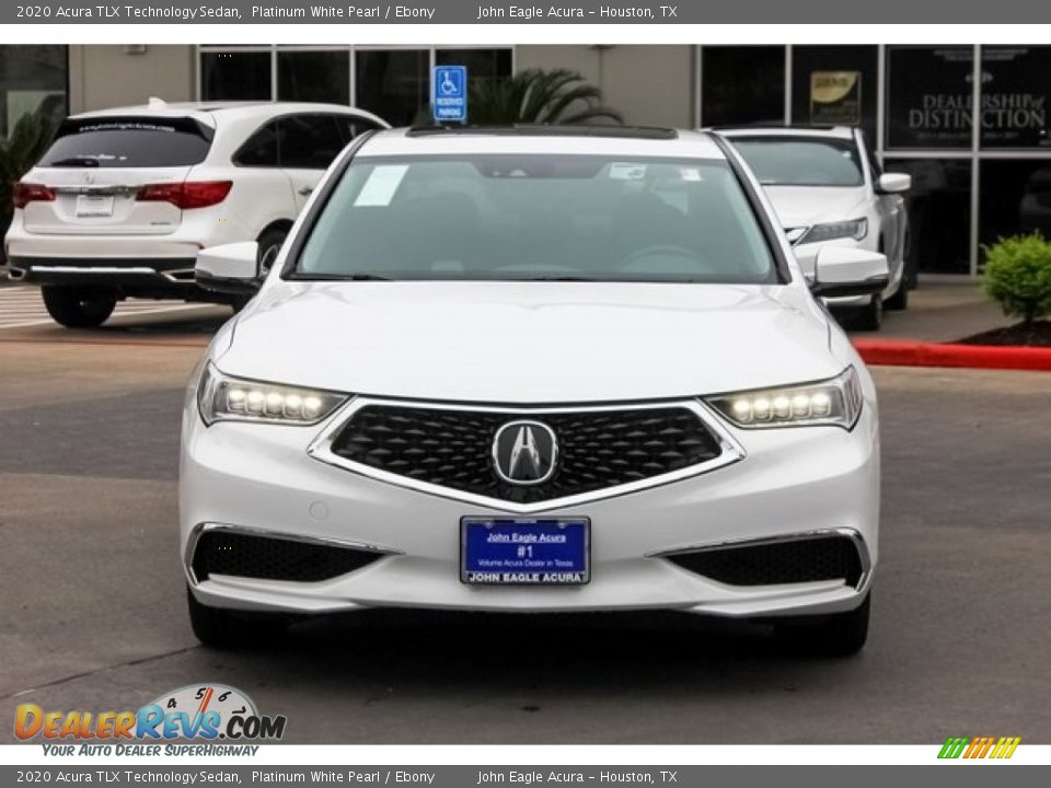 2020 Acura TLX Technology Sedan Platinum White Pearl / Ebony Photo #2