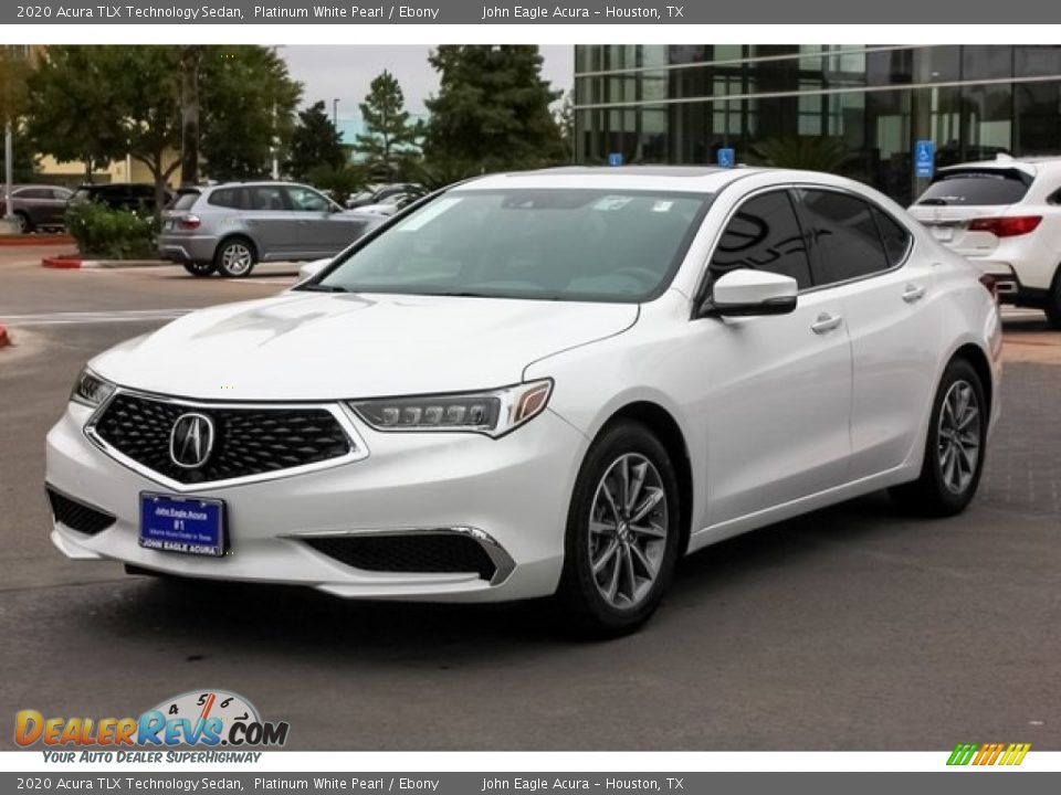 2020 Acura TLX Technology Sedan Platinum White Pearl / Ebony Photo #3
