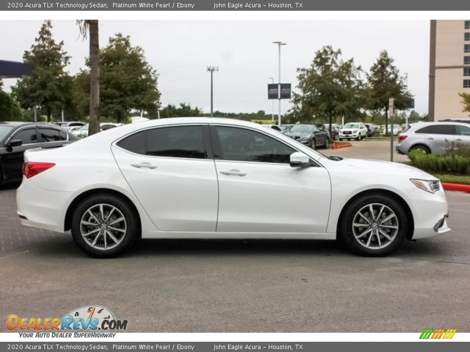 2020 Acura TLX Technology Sedan Platinum White Pearl / Ebony Photo #8