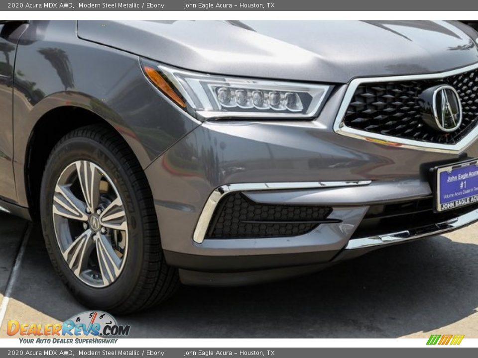 2020 Acura MDX AWD Modern Steel Metallic / Ebony Photo #11