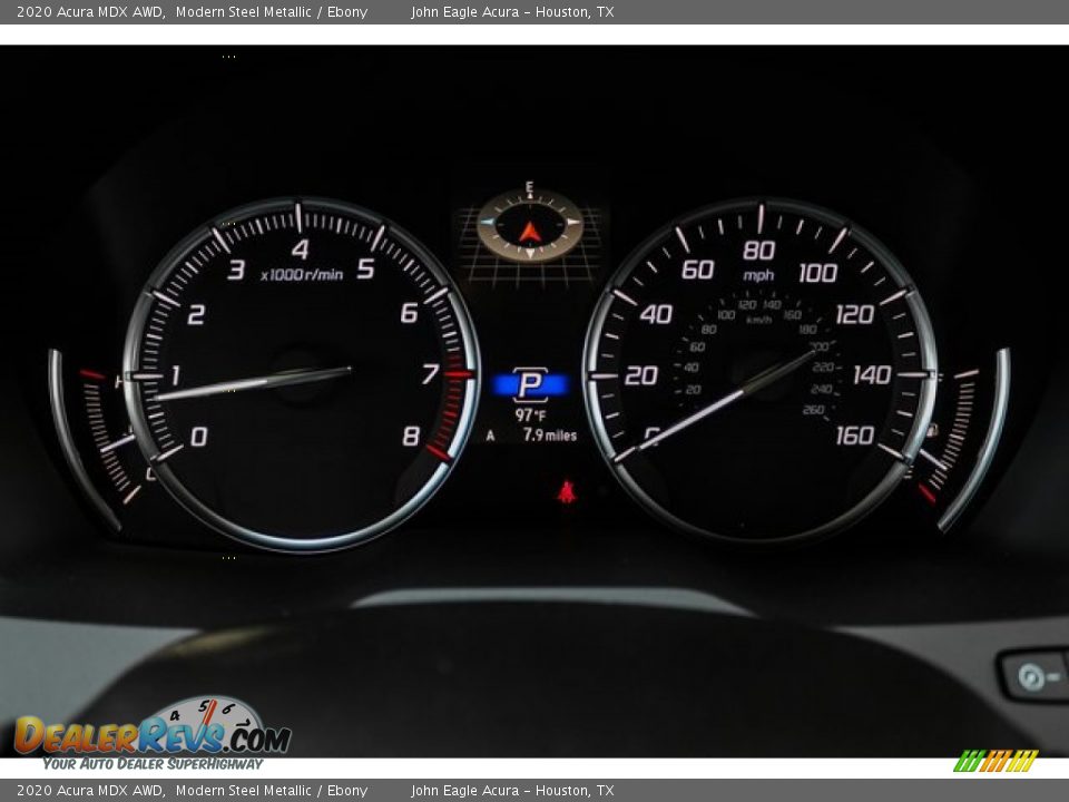 2020 Acura MDX AWD Modern Steel Metallic / Ebony Photo #32