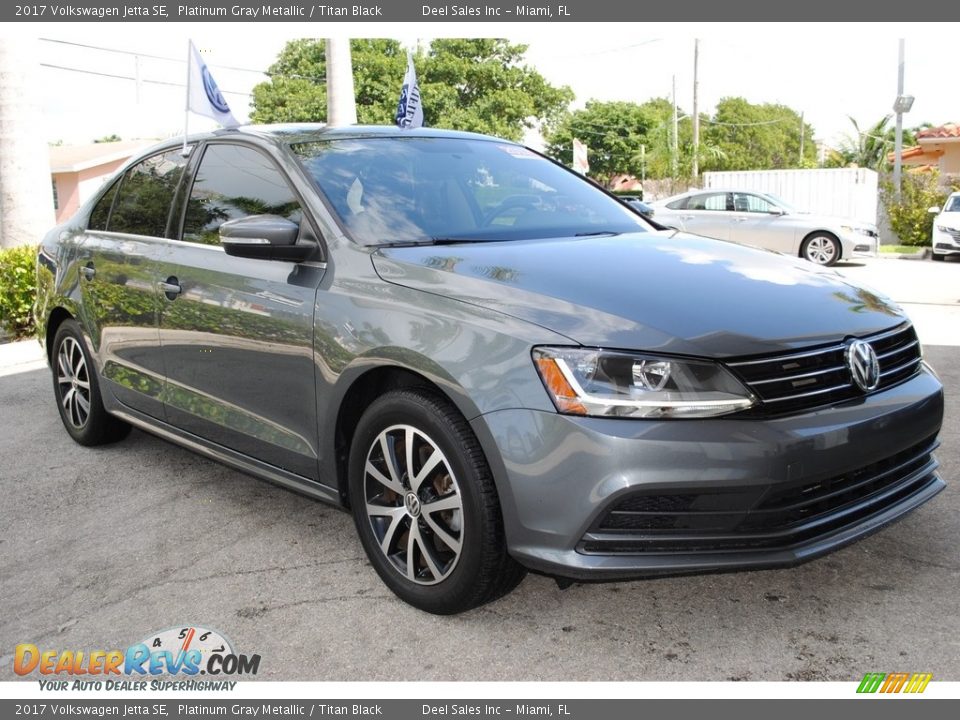 2017 Volkswagen Jetta SE Platinum Gray Metallic / Titan Black Photo #2