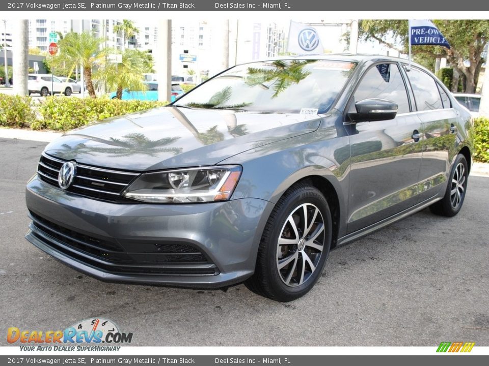 2017 Volkswagen Jetta SE Platinum Gray Metallic / Titan Black Photo #5