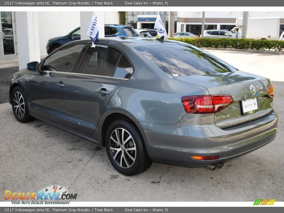 2017 Volkswagen Jetta SE Platinum Gray Metallic / Titan Black Photo #6