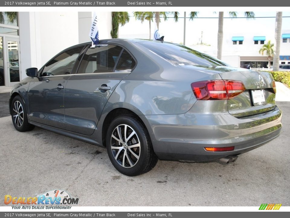 2017 Volkswagen Jetta SE Platinum Gray Metallic / Titan Black Photo #7