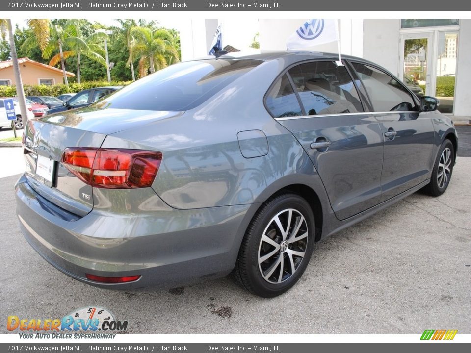 2017 Volkswagen Jetta SE Platinum Gray Metallic / Titan Black Photo #10