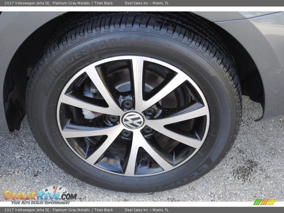 2017 Volkswagen Jetta SE Platinum Gray Metallic / Titan Black Photo #11