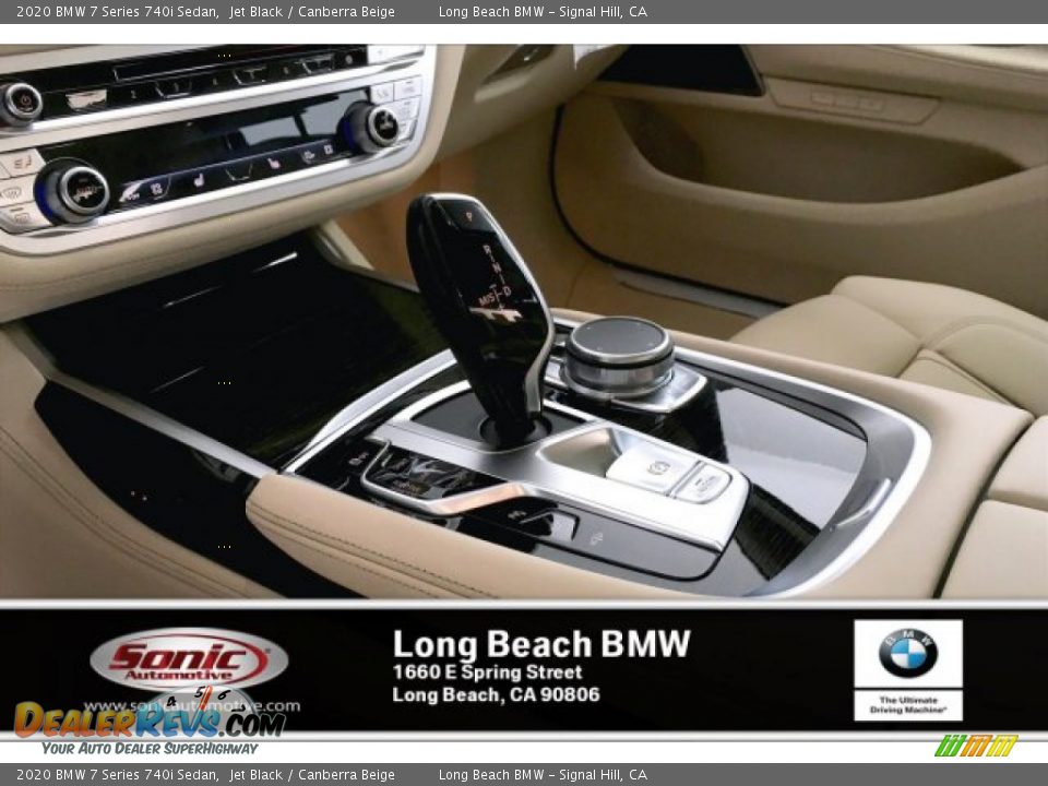 2020 BMW 7 Series 740i Sedan Jet Black / Canberra Beige Photo #6