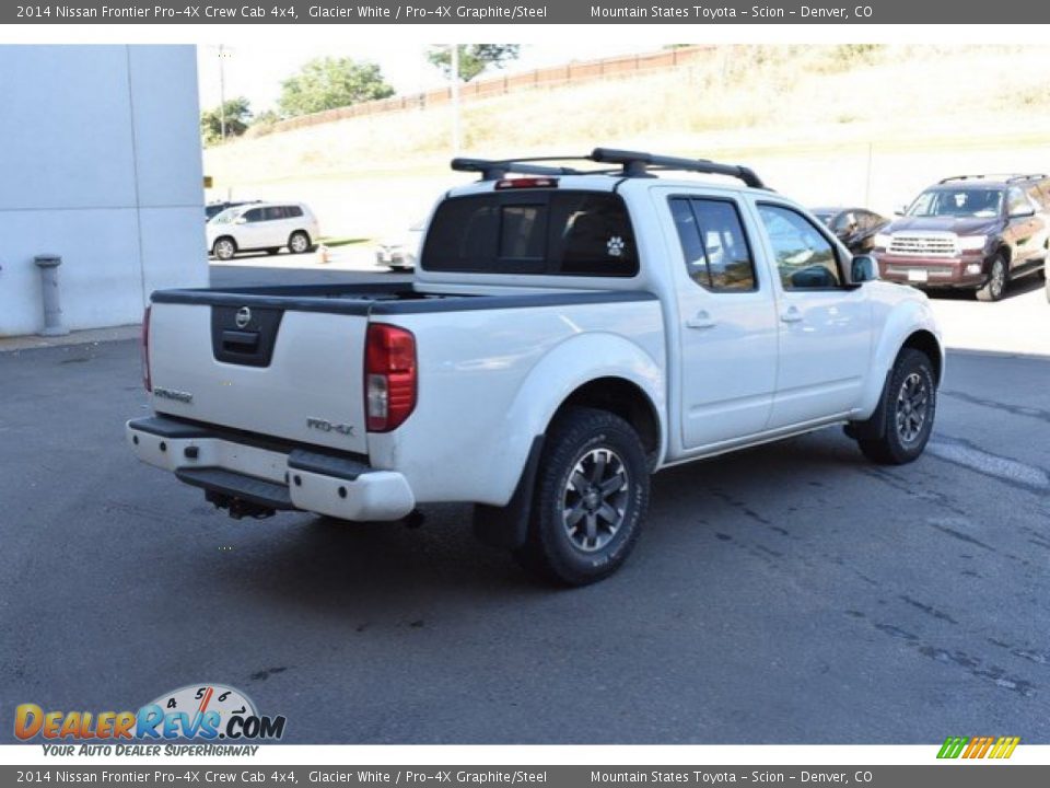 2014 Nissan Frontier Pro-4X Crew Cab 4x4 Glacier White / Pro-4X Graphite/Steel Photo #6