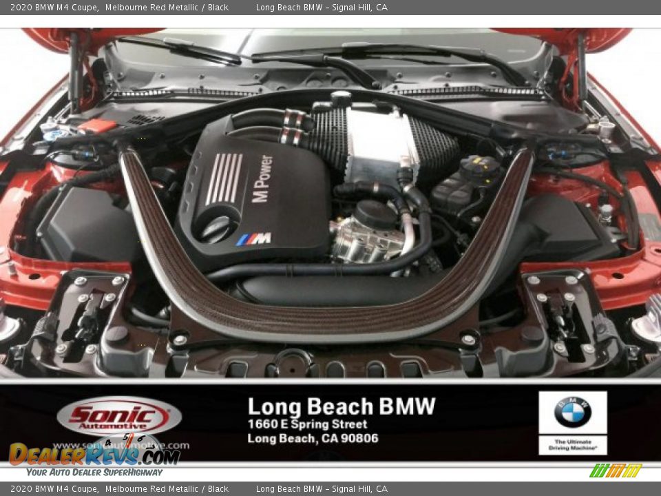 2020 BMW M4 Coupe Melbourne Red Metallic / Black Photo #8