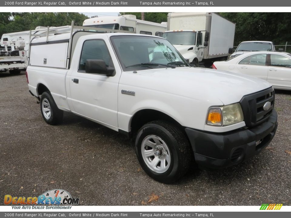 2008 Ford Ranger XL Regular Cab Oxford White / Medium Dark Flint Photo #2