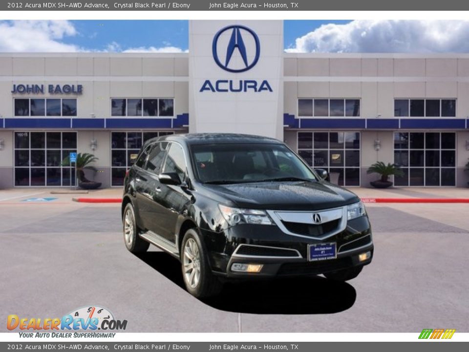 2012 Acura MDX SH-AWD Advance Crystal Black Pearl / Ebony Photo #1