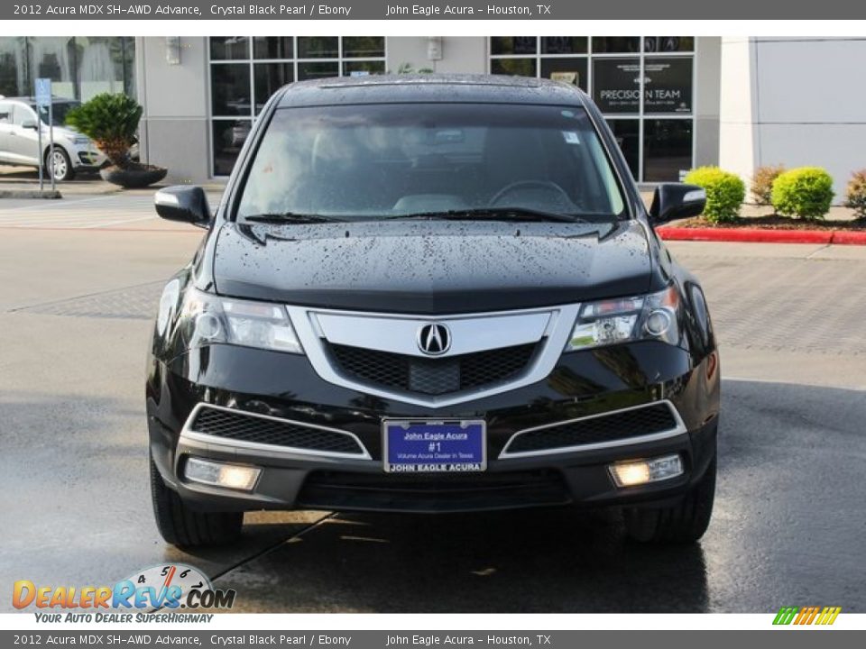 2012 Acura MDX SH-AWD Advance Crystal Black Pearl / Ebony Photo #2