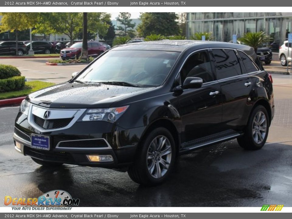 2012 Acura MDX SH-AWD Advance Crystal Black Pearl / Ebony Photo #3