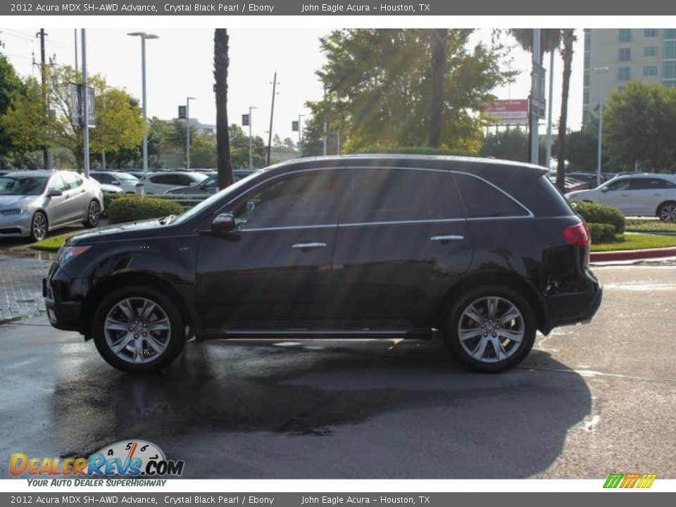 2012 Acura MDX SH-AWD Advance Crystal Black Pearl / Ebony Photo #4