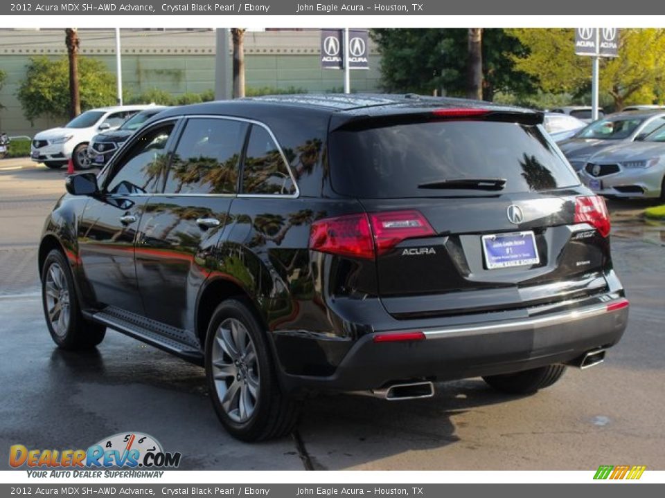 2012 Acura MDX SH-AWD Advance Crystal Black Pearl / Ebony Photo #5