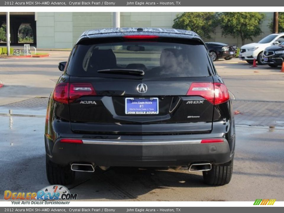 2012 Acura MDX SH-AWD Advance Crystal Black Pearl / Ebony Photo #6