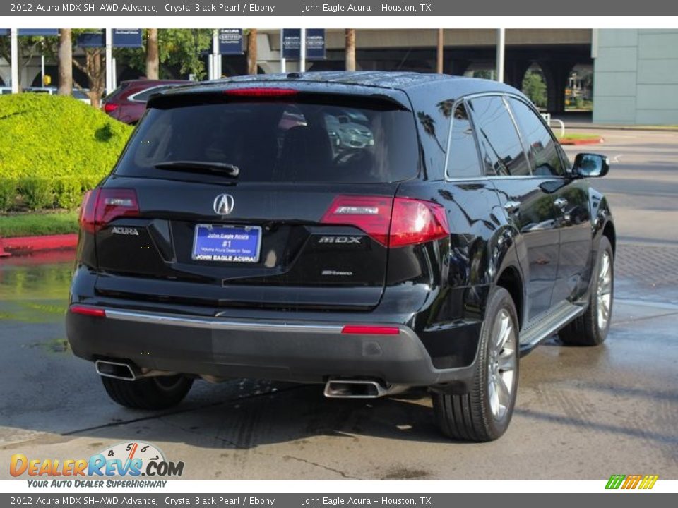 2012 Acura MDX SH-AWD Advance Crystal Black Pearl / Ebony Photo #7