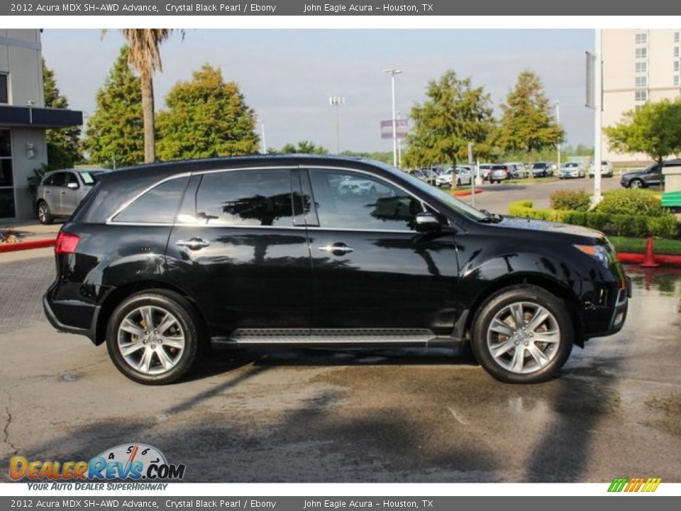 2012 Acura MDX SH-AWD Advance Crystal Black Pearl / Ebony Photo #8