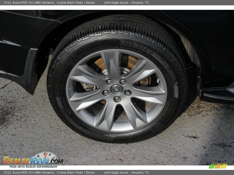 2012 Acura MDX SH-AWD Advance Crystal Black Pearl / Ebony Photo #11