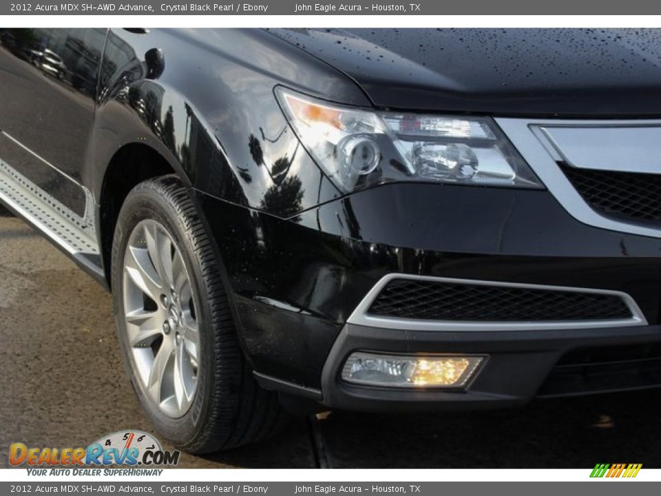 2012 Acura MDX SH-AWD Advance Crystal Black Pearl / Ebony Photo #12