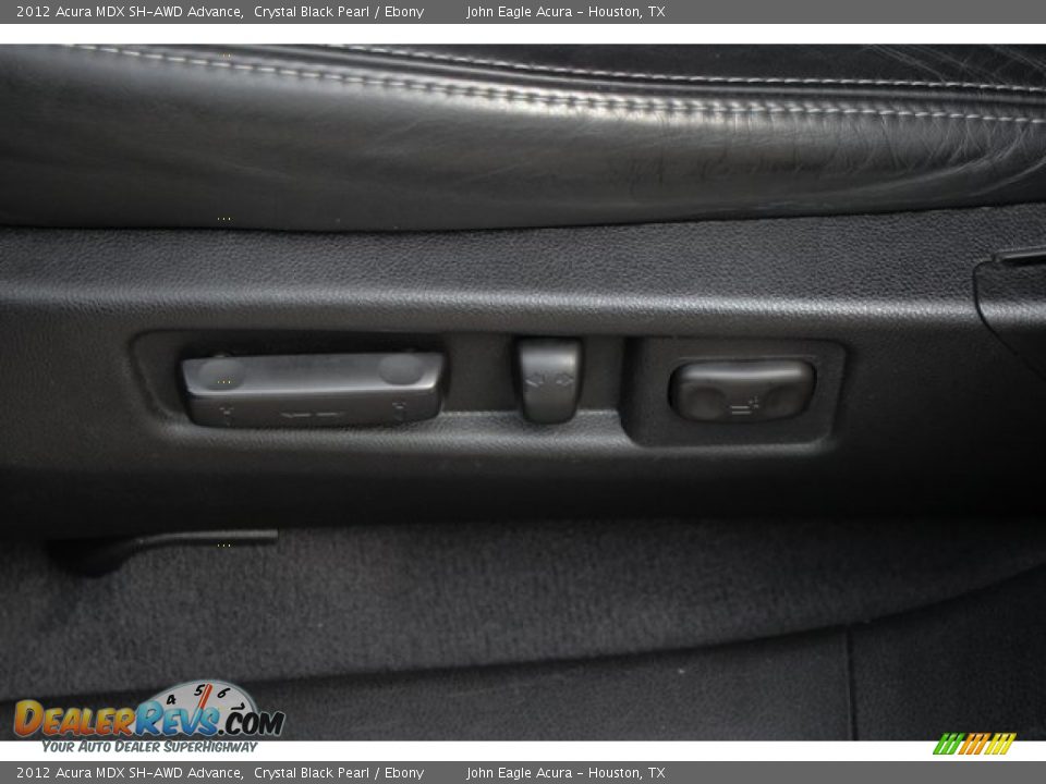 2012 Acura MDX SH-AWD Advance Crystal Black Pearl / Ebony Photo #19