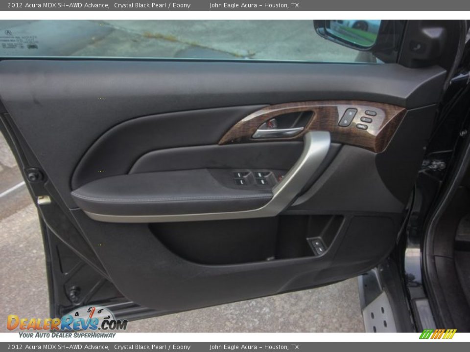 2012 Acura MDX SH-AWD Advance Crystal Black Pearl / Ebony Photo #21