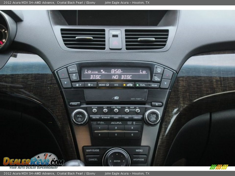 2012 Acura MDX SH-AWD Advance Crystal Black Pearl / Ebony Photo #34