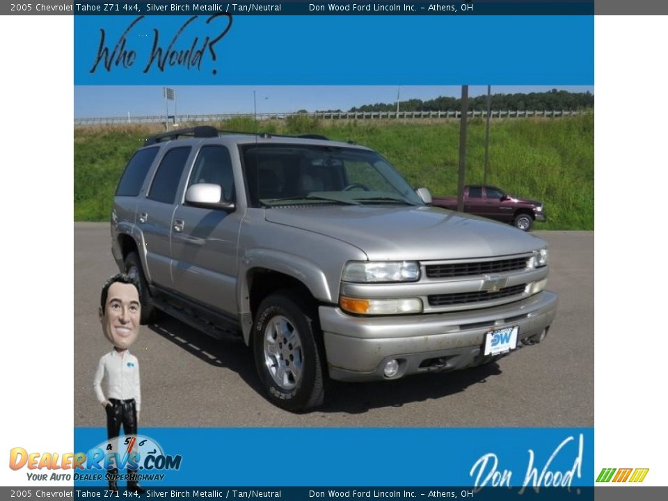 2005 Chevrolet Tahoe Z71 4x4 Silver Birch Metallic / Tan/Neutral Photo #1