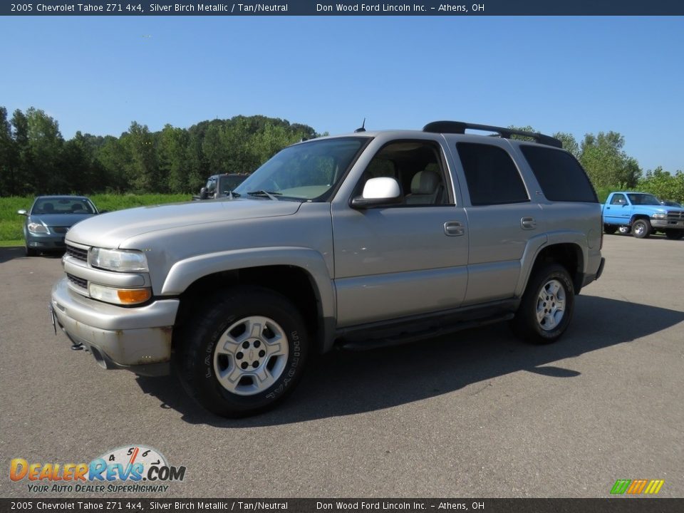 2005 Chevrolet Tahoe Z71 4x4 Silver Birch Metallic / Tan/Neutral Photo #8