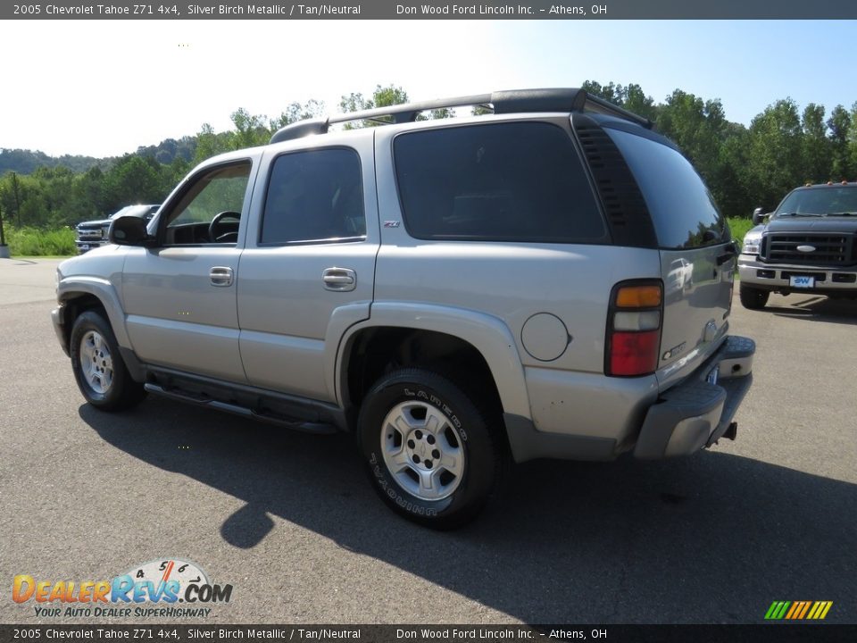 2005 Chevrolet Tahoe Z71 4x4 Silver Birch Metallic / Tan/Neutral Photo #10