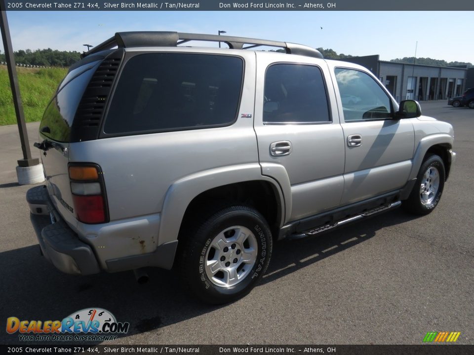 2005 Chevrolet Tahoe Z71 4x4 Silver Birch Metallic / Tan/Neutral Photo #15