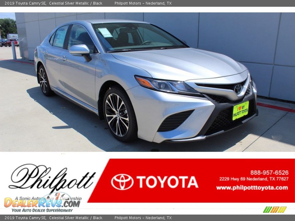 2019 Toyota Camry SE Celestial Silver Metallic / Black Photo #1