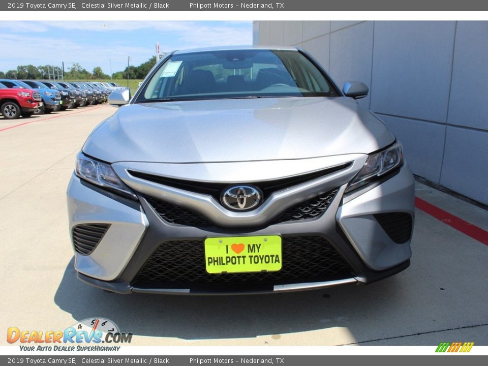 2019 Toyota Camry SE Celestial Silver Metallic / Black Photo #3