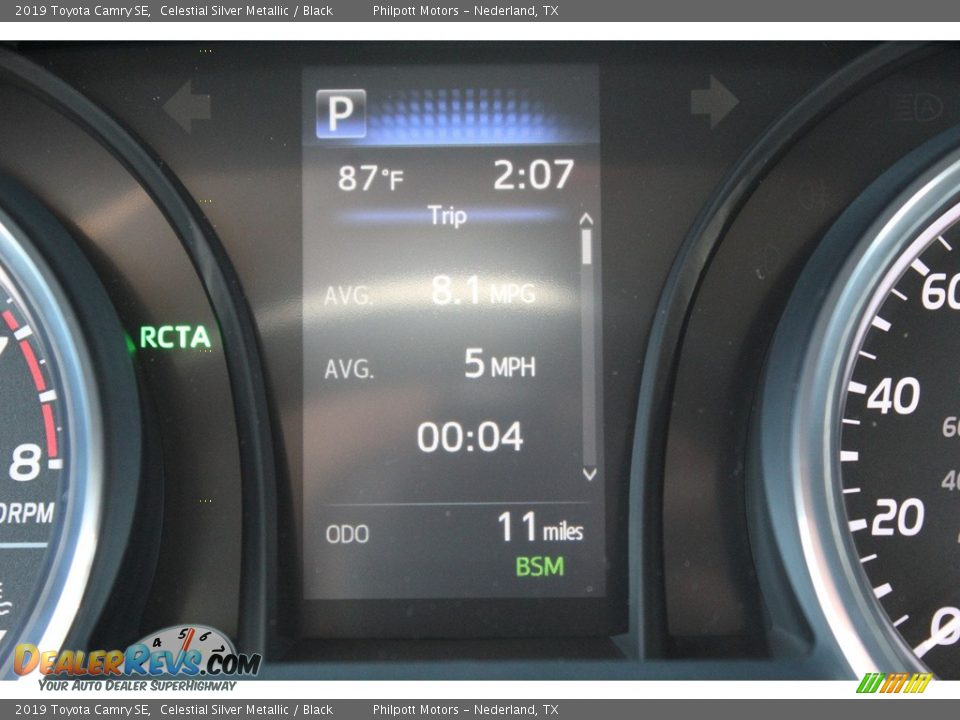 2019 Toyota Camry SE Celestial Silver Metallic / Black Photo #15
