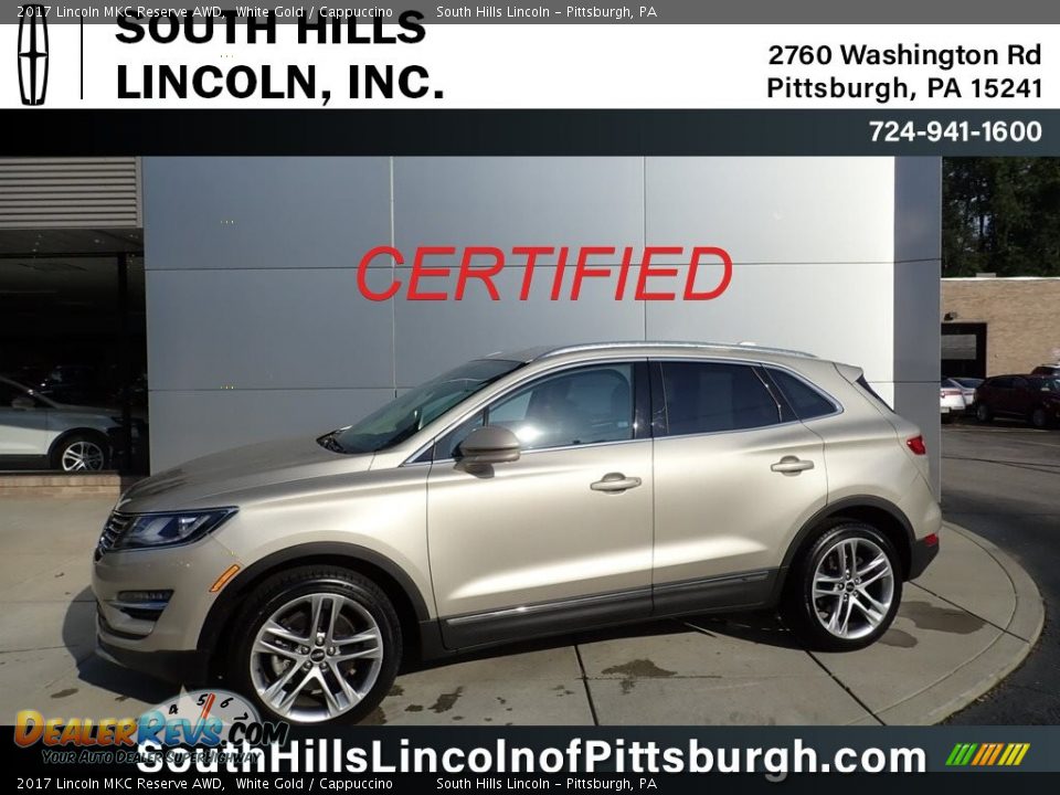 2017 Lincoln MKC Reserve AWD White Gold / Cappuccino Photo #1
