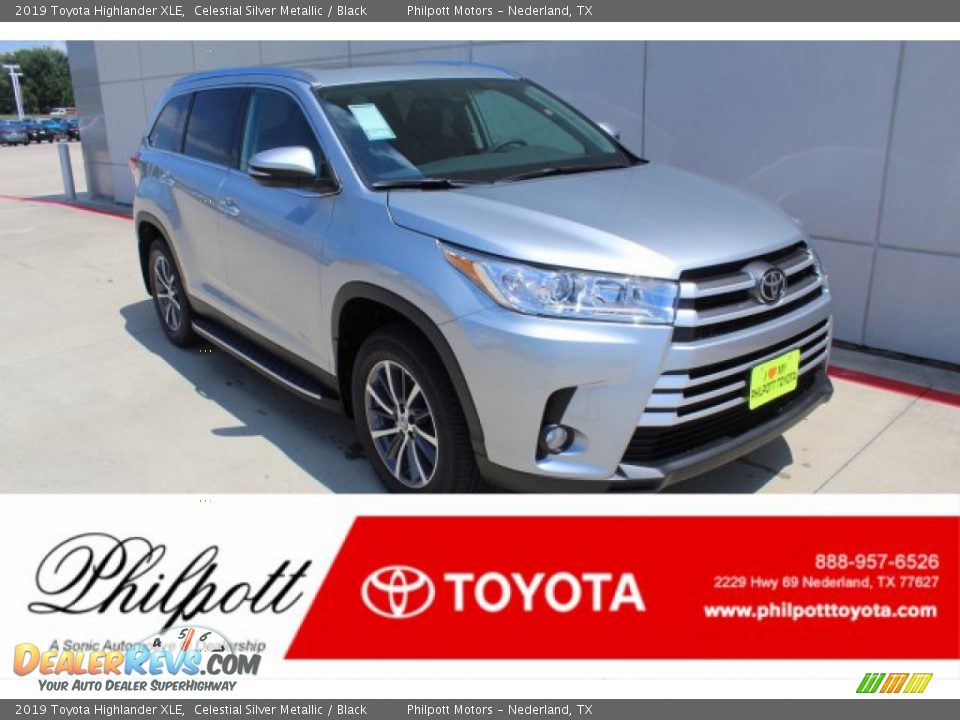 2019 Toyota Highlander XLE Celestial Silver Metallic / Black Photo #1