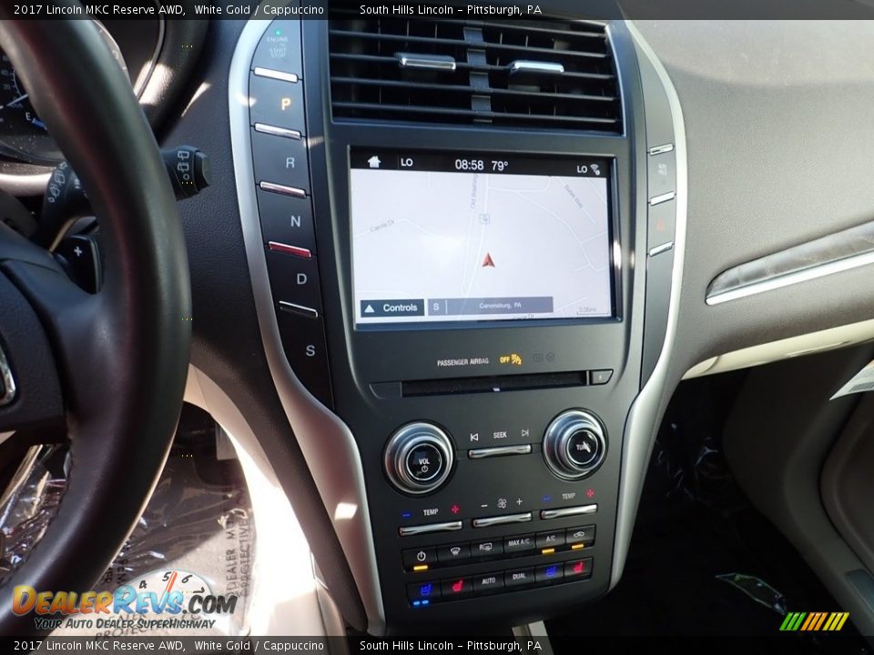 2017 Lincoln MKC Reserve AWD White Gold / Cappuccino Photo #22