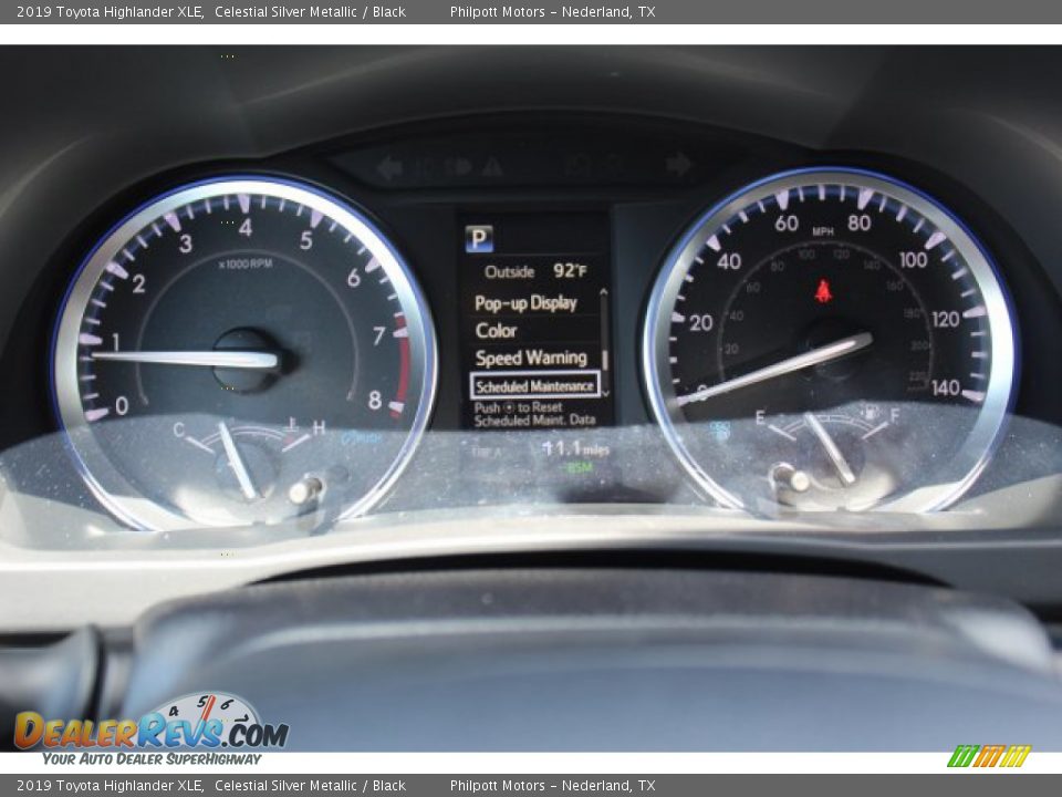 2019 Toyota Highlander XLE Celestial Silver Metallic / Black Photo #14