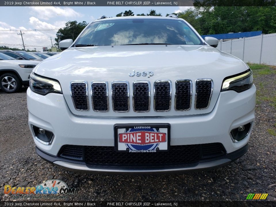 2019 Jeep Cherokee Limited 4x4 Bright White / Black Photo #2