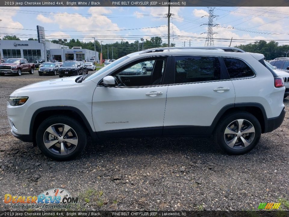 2019 Jeep Cherokee Limited 4x4 Bright White / Black Photo #3