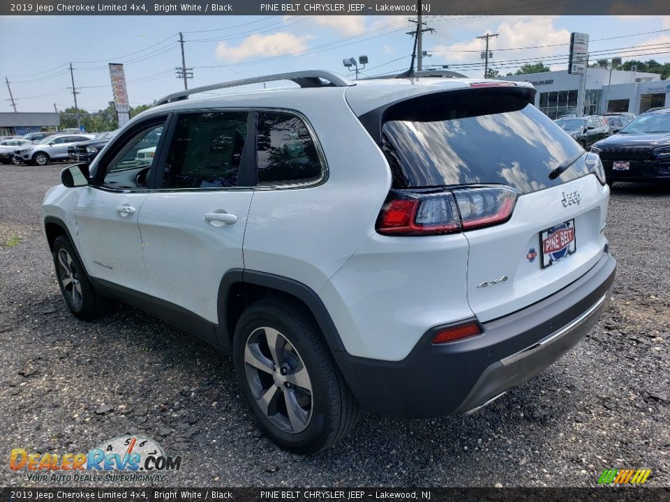 2019 Jeep Cherokee Limited 4x4 Bright White / Black Photo #4