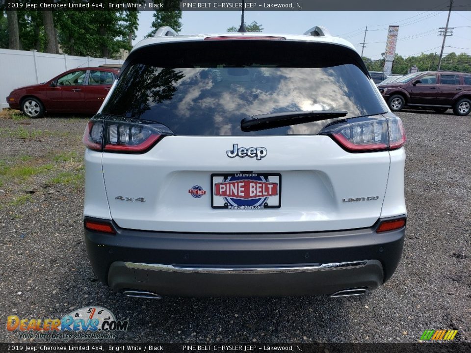 2019 Jeep Cherokee Limited 4x4 Bright White / Black Photo #5