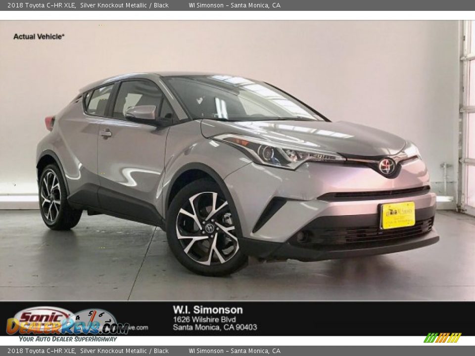 2018 Toyota C-HR XLE Silver Knockout Metallic / Black Photo #1