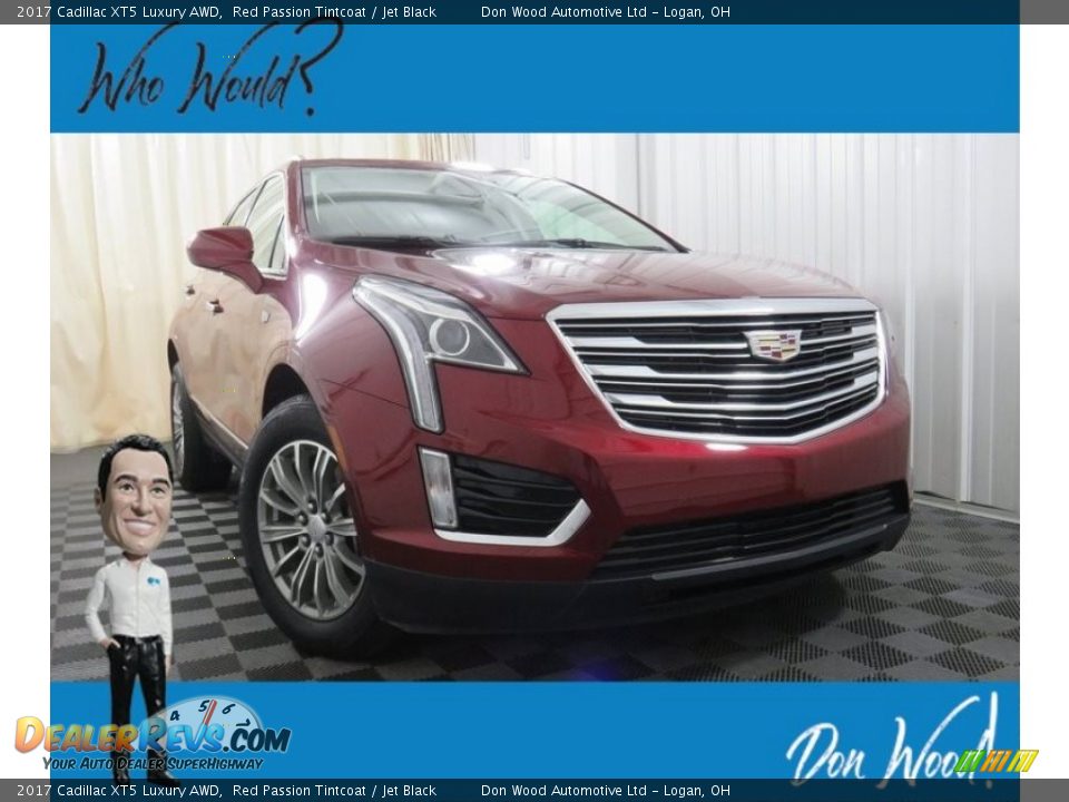 2017 Cadillac XT5 Luxury AWD Red Passion Tintcoat / Jet Black Photo #1