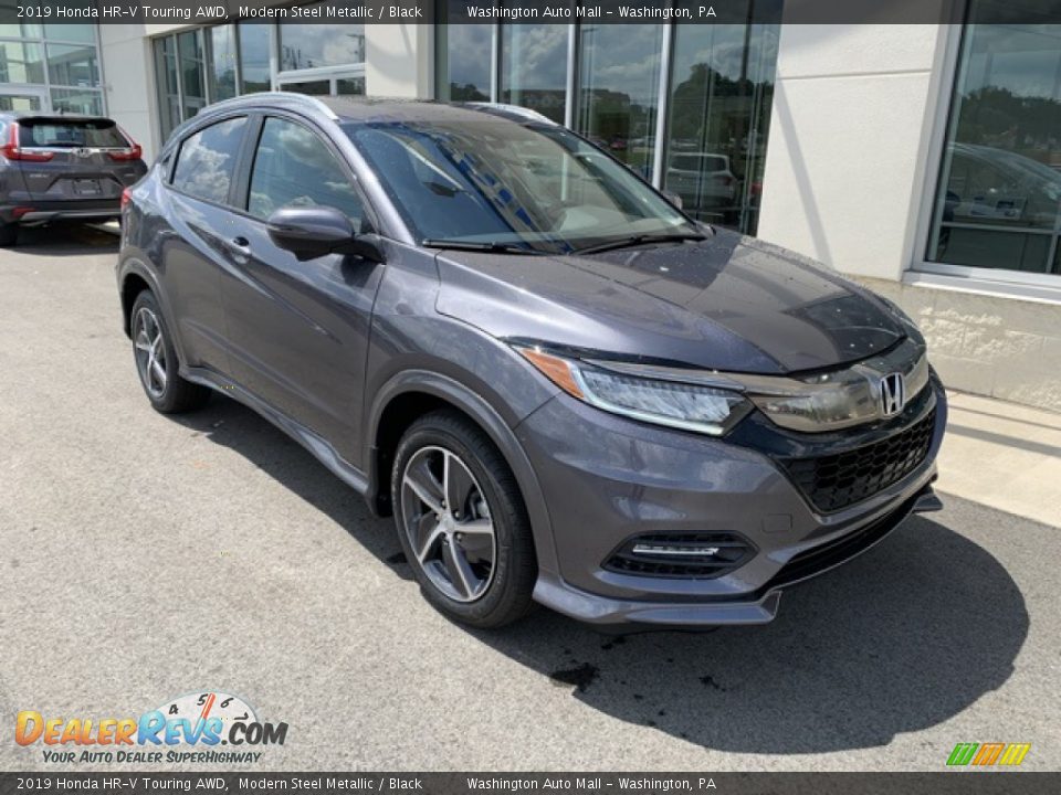 2019 Honda HR-V Touring AWD Modern Steel Metallic / Black Photo #2