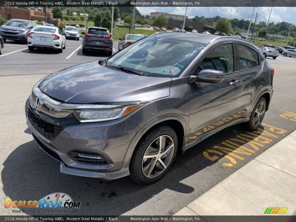 2019 Honda HR-V Touring AWD Modern Steel Metallic / Black Photo #4