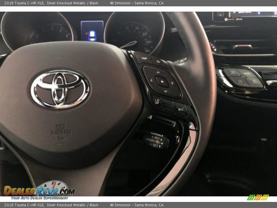 2018 Toyota C-HR XLE Silver Knockout Metallic / Black Photo #19